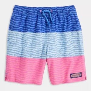 Vineyards vines Kids Swim Shorts - Blue and Pink